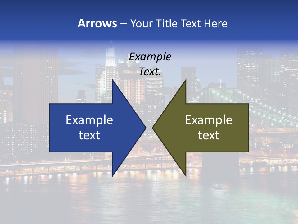 Night Time In New York City PowerPoint Template