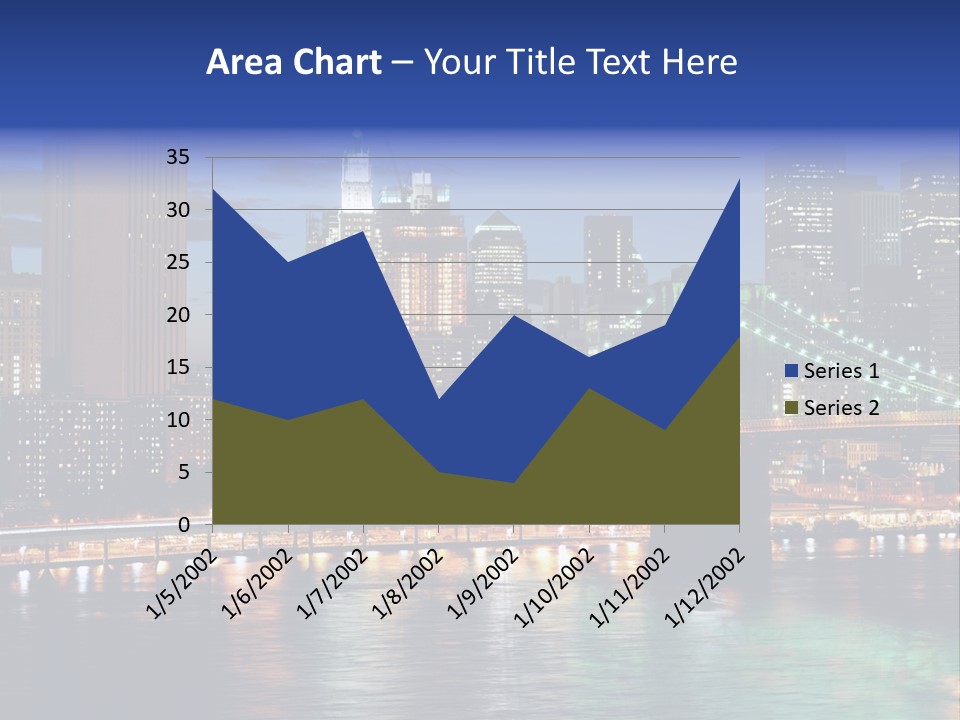 Night Time In New York City PowerPoint Template