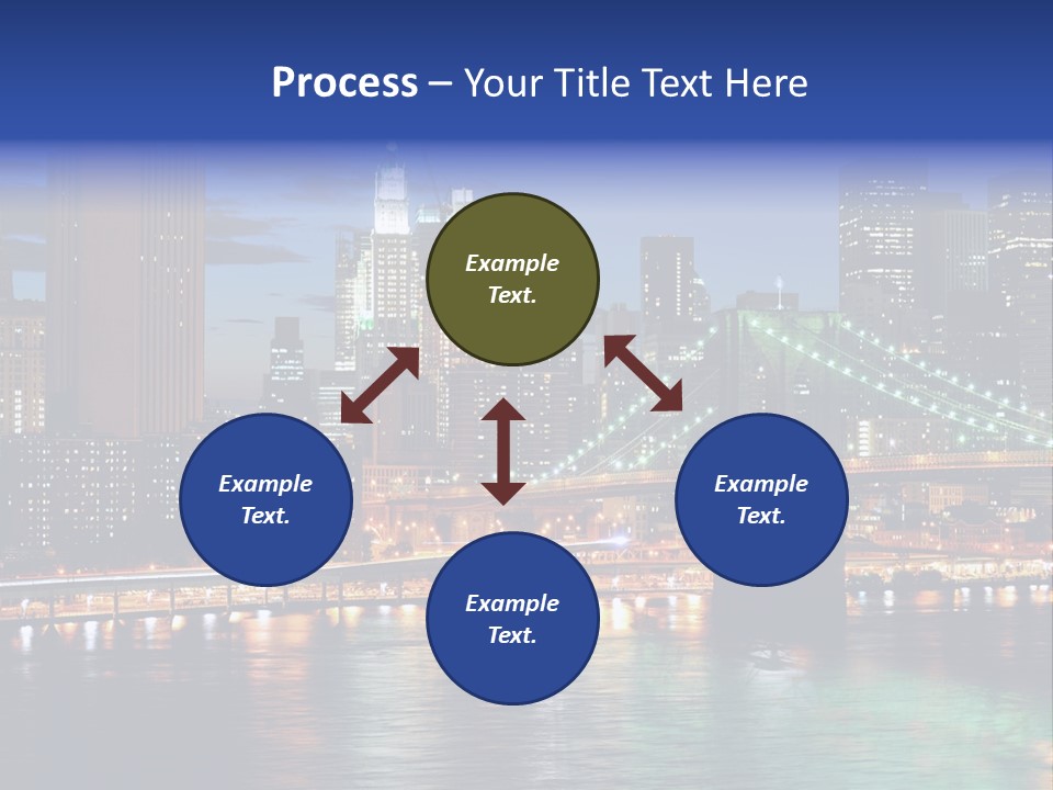 Night Time In New York City PowerPoint Template