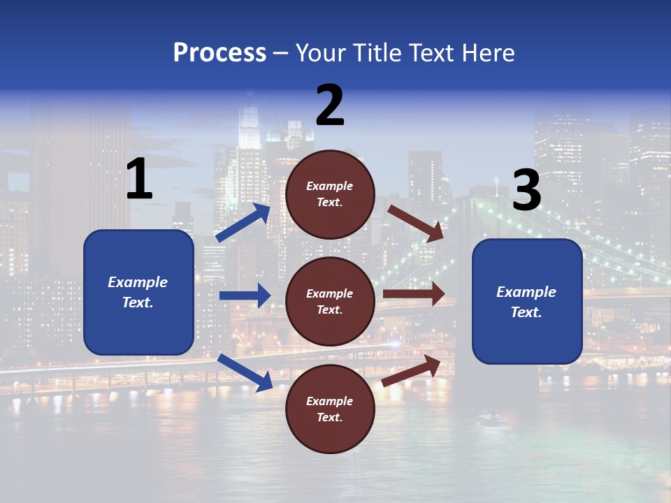 Night Time In New York City PowerPoint Template