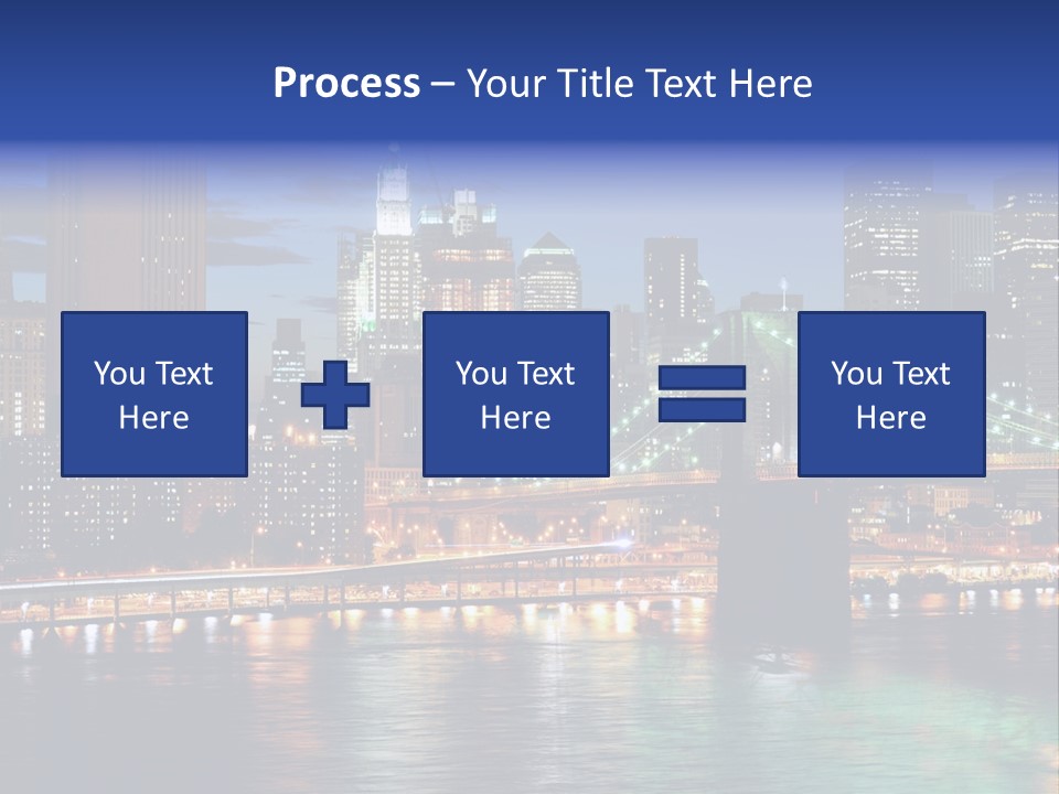 Night Time In New York City PowerPoint Template