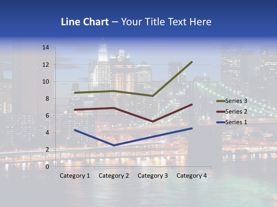 Night Time In New York City PowerPoint Template