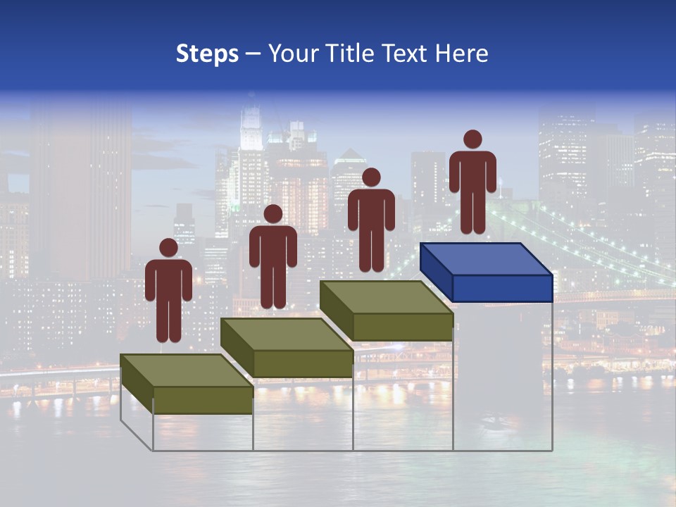 Night Time In New York City PowerPoint Template