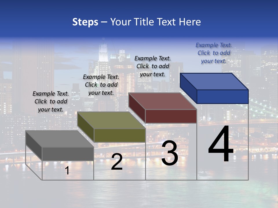 Night Time In New York City PowerPoint Template