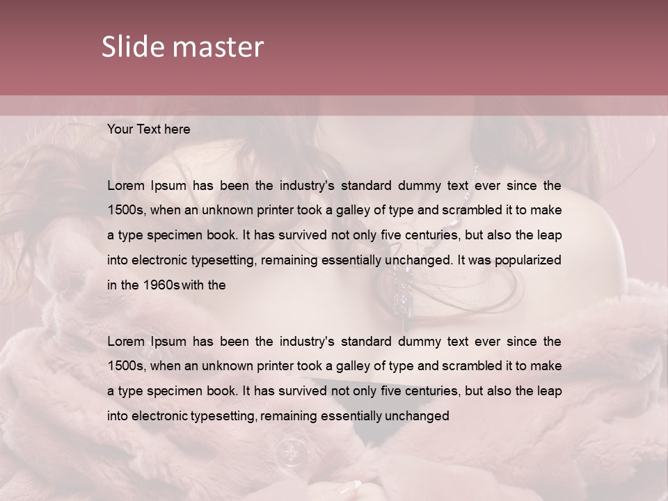 Pretty Fashion Beautiful PowerPoint Template