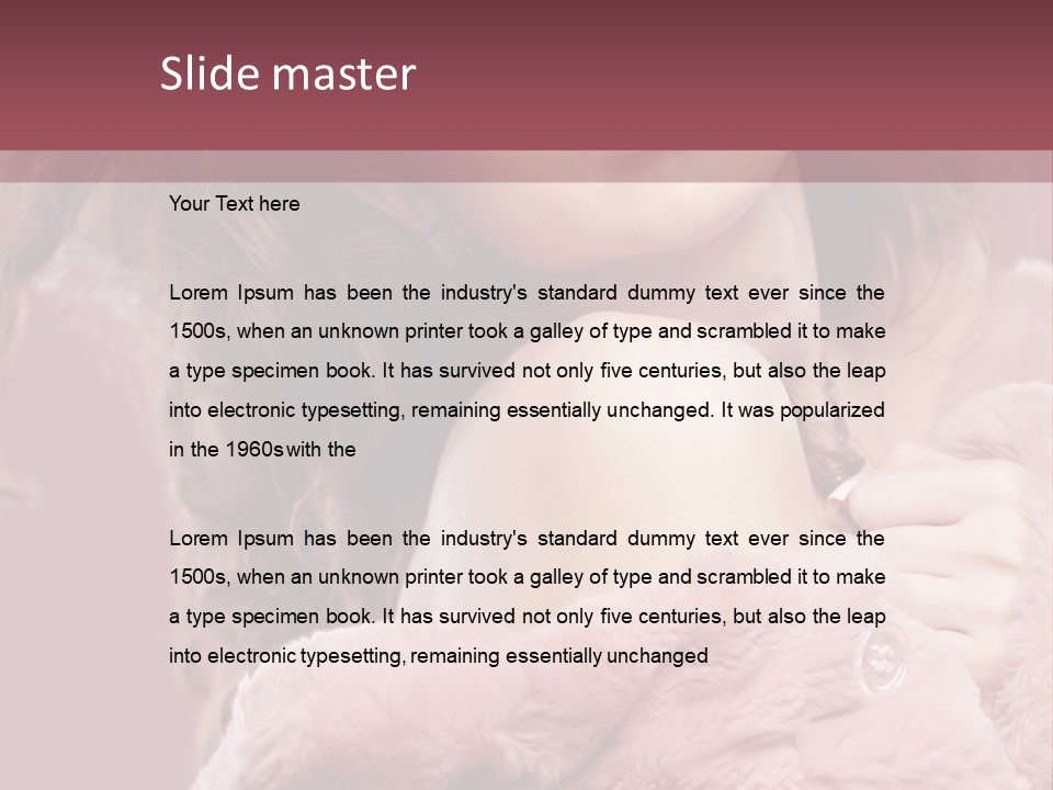 Winter Pink Fashion PowerPoint Template