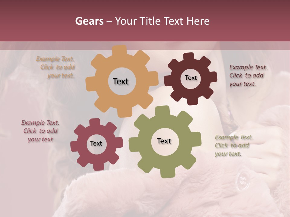 Winter Pink Fashion PowerPoint Template