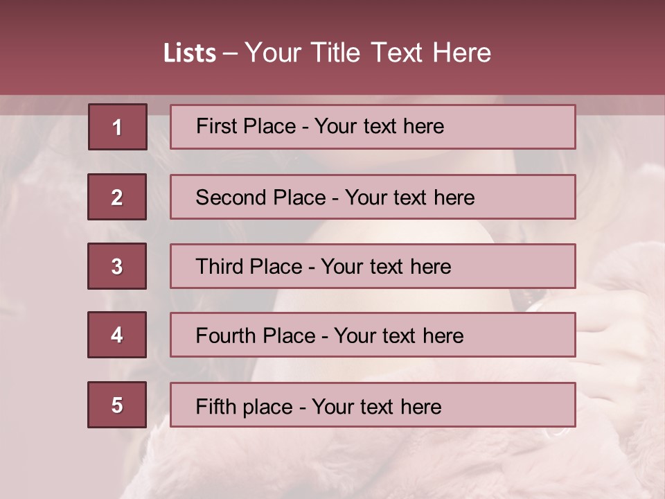Winter Pink Fashion PowerPoint Template