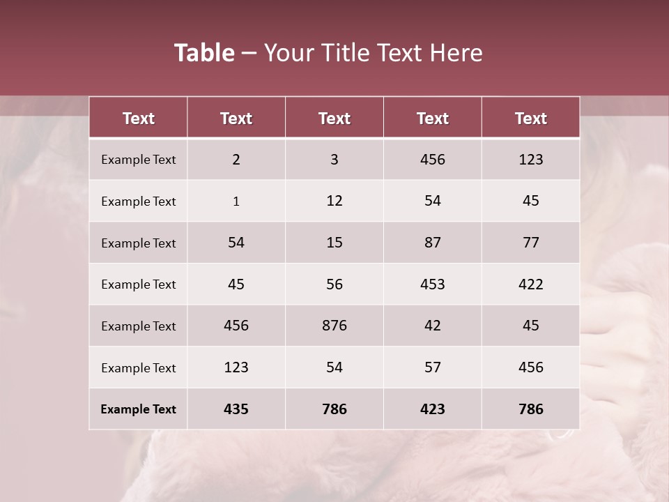 Winter Pink Fashion PowerPoint Template