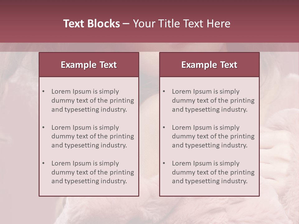 Winter Pink Fashion PowerPoint Template