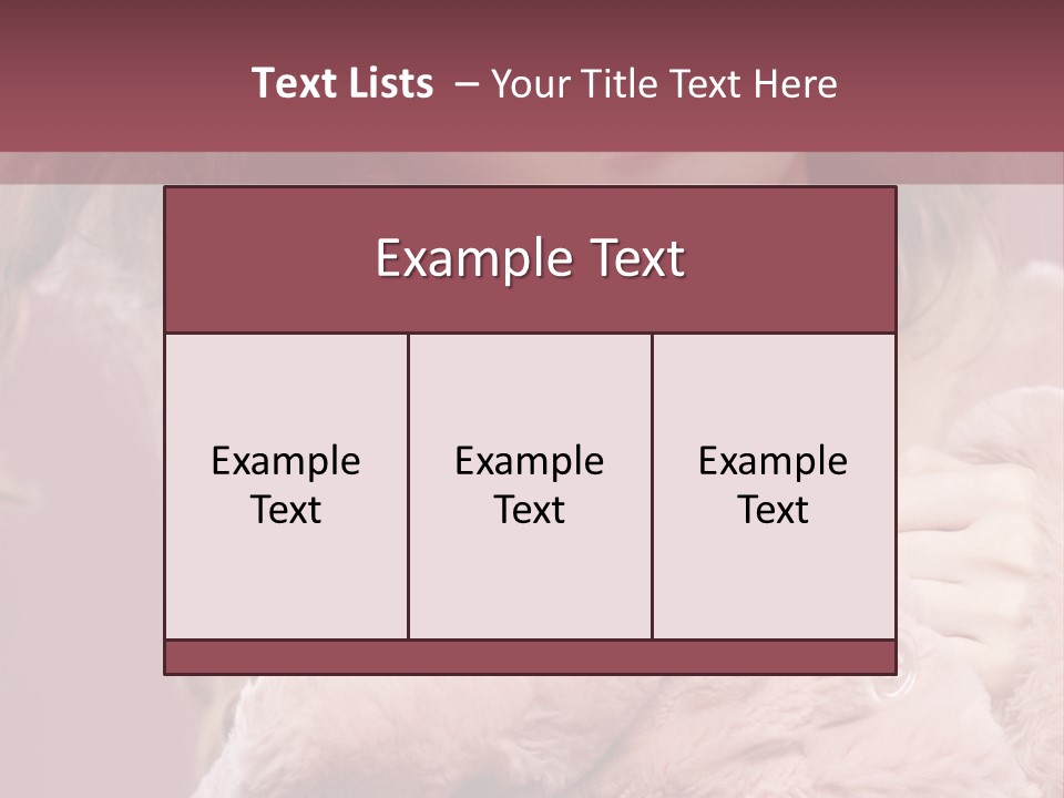 Winter Pink Fashion PowerPoint Template