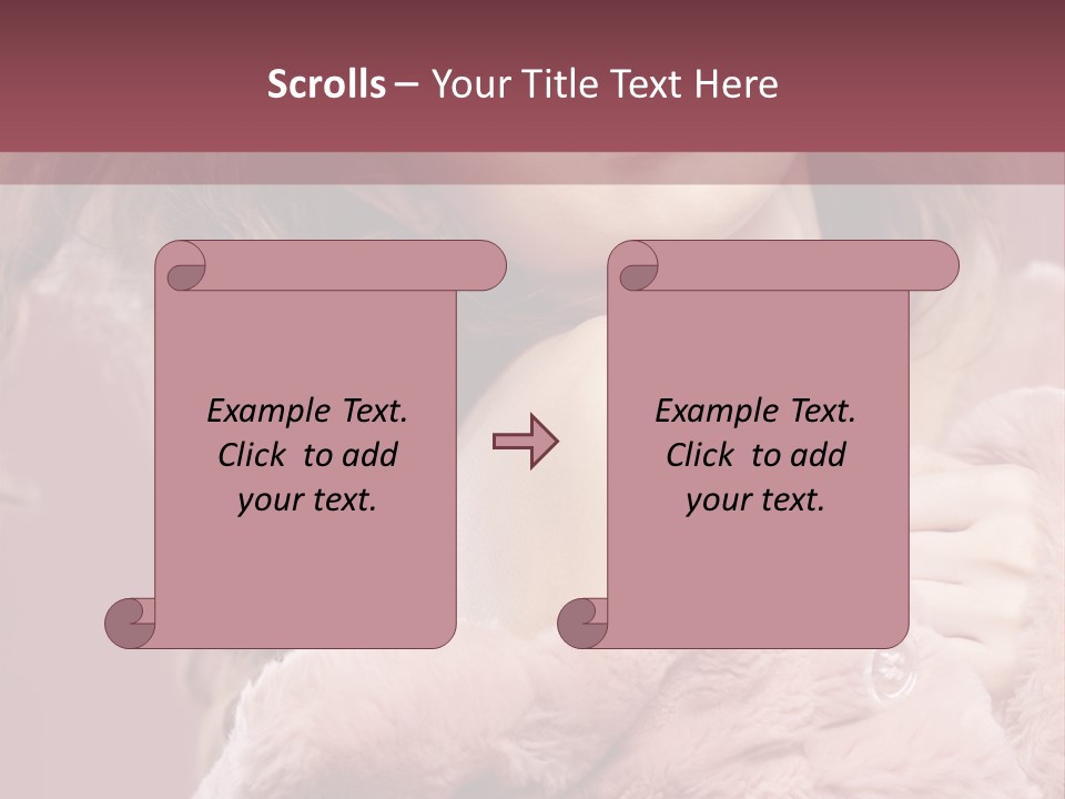 Winter Pink Fashion PowerPoint Template
