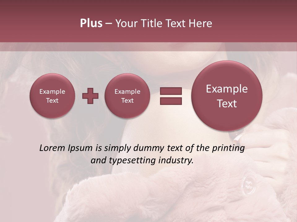 Winter Pink Fashion PowerPoint Template