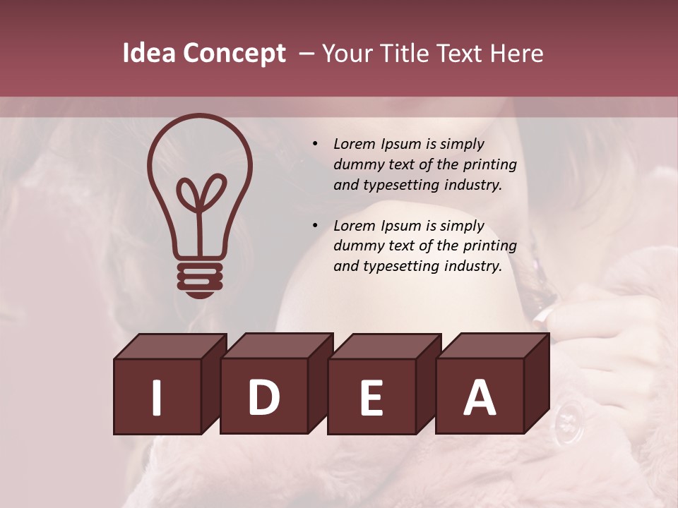 Winter Pink Fashion PowerPoint Template