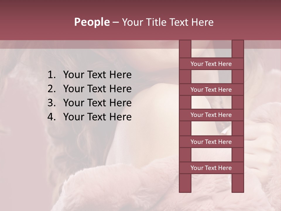 Winter Pink Fashion PowerPoint Template