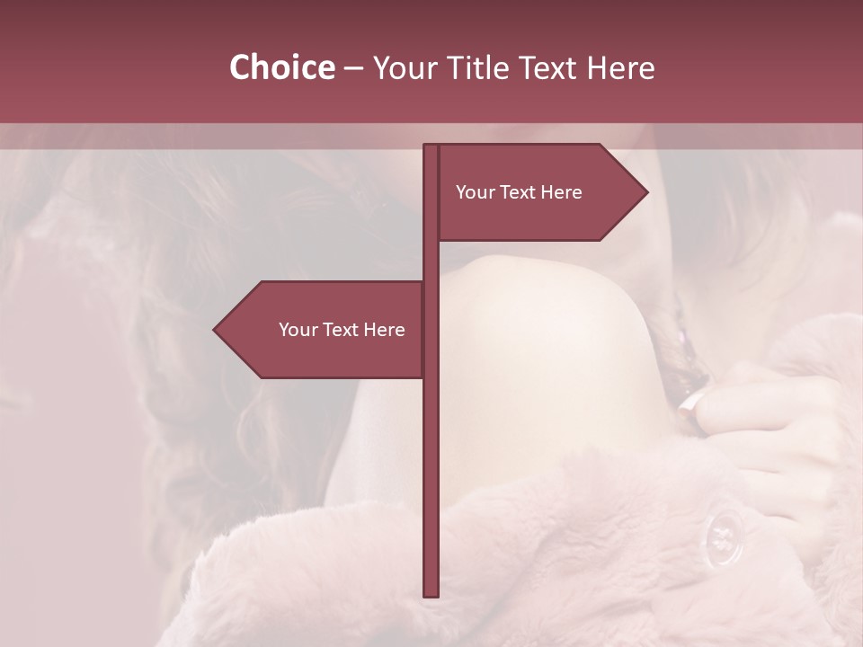 Winter Pink Fashion PowerPoint Template