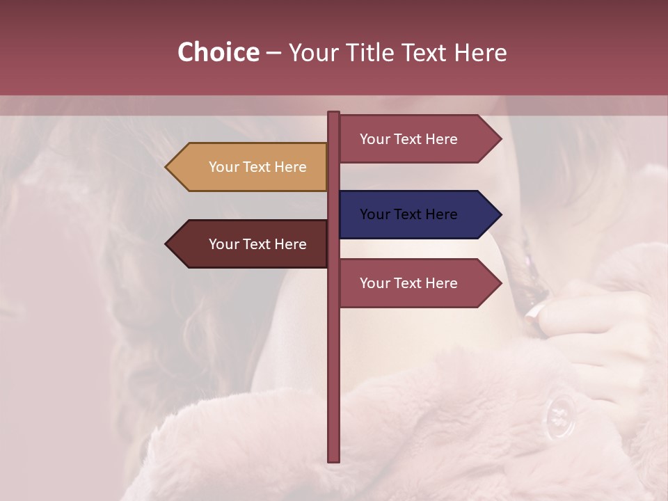 Winter Pink Fashion PowerPoint Template