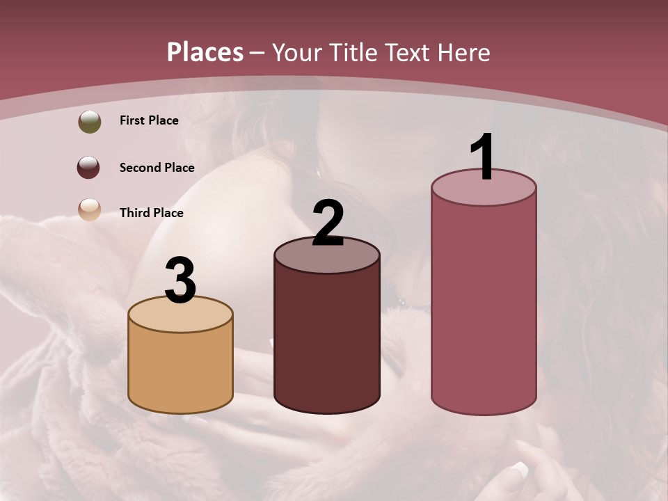 Pink Fur Coat PowerPoint Template