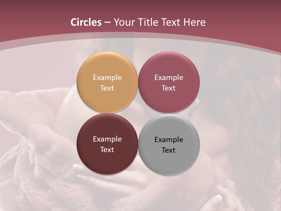 Pink Fur Coat PowerPoint Template