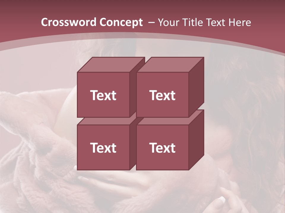 Pink Fur Coat PowerPoint Template