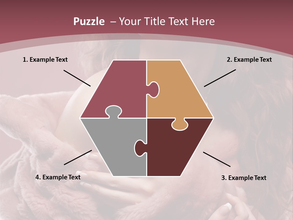 Pink Fur Coat PowerPoint Template