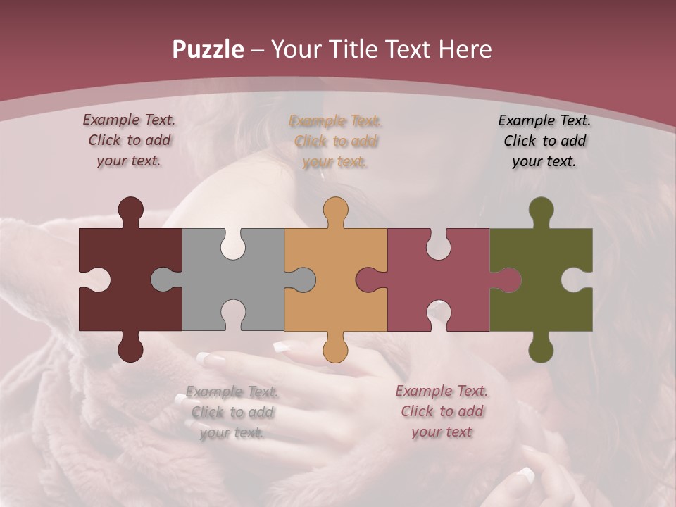 Pink Fur Coat PowerPoint Template