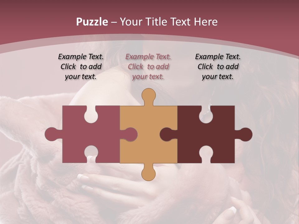 Pink Fur Coat PowerPoint Template