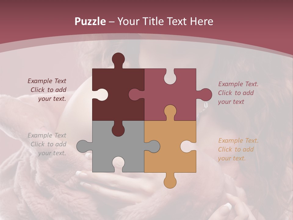 Pink Fur Coat PowerPoint Template