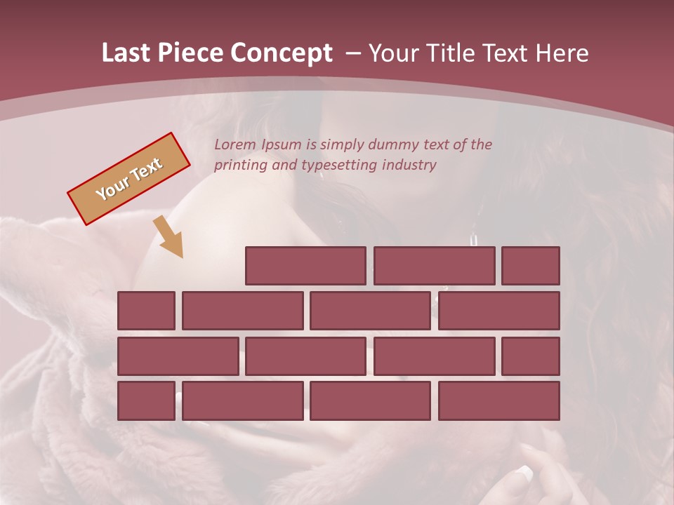 Pink Fur Coat PowerPoint Template