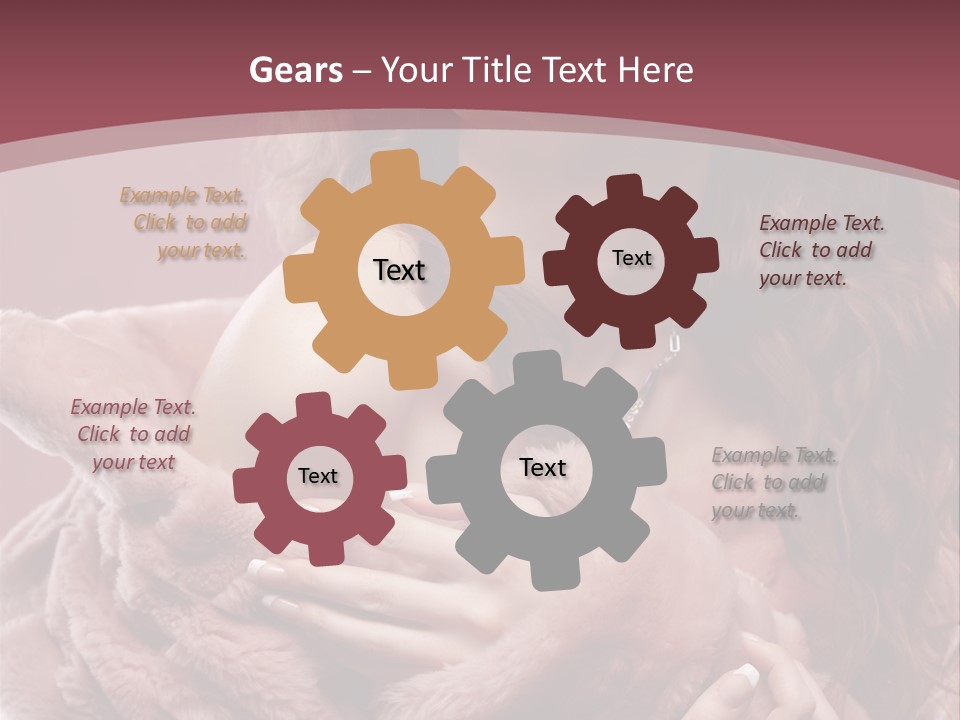 Pink Fur Coat PowerPoint Template