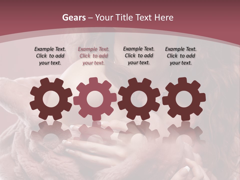 Pink Fur Coat PowerPoint Template