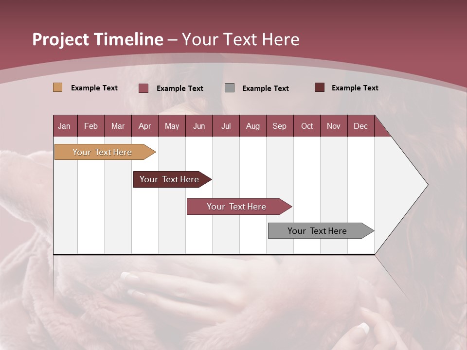 Pink Fur Coat PowerPoint Template