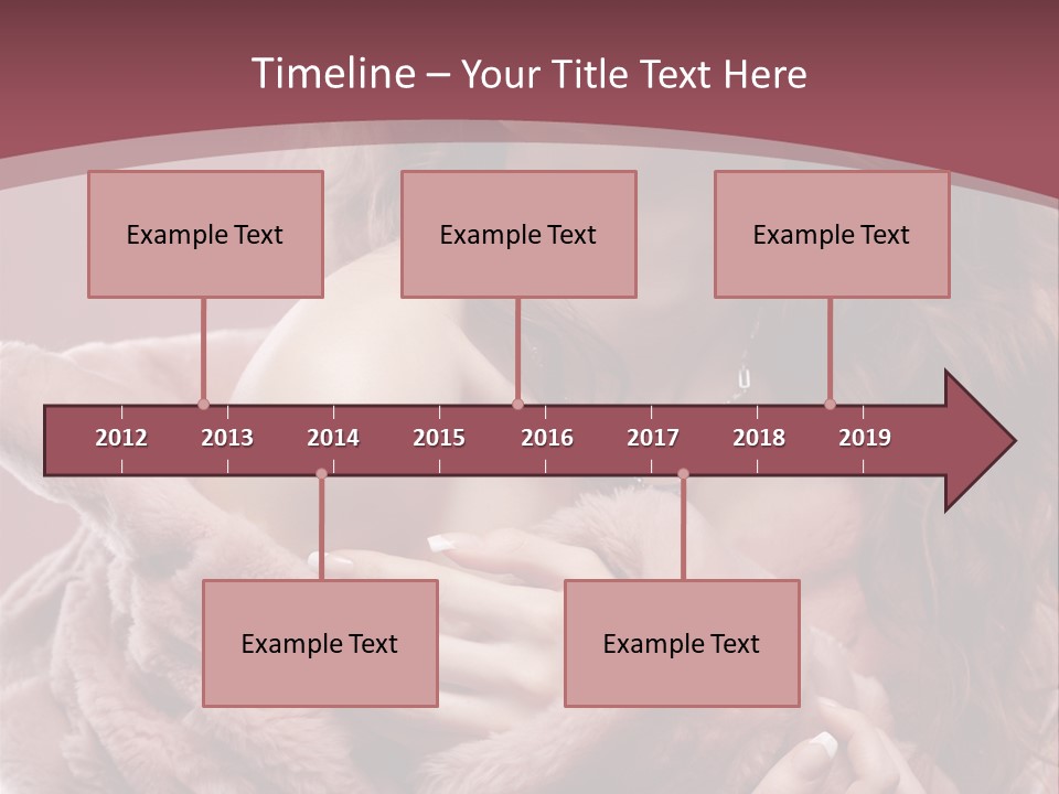 Pink Fur Coat PowerPoint Template