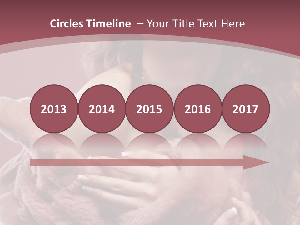 Pink Fur Coat PowerPoint Template