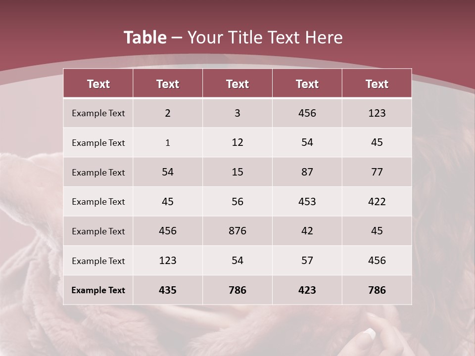 Pink Fur Coat PowerPoint Template