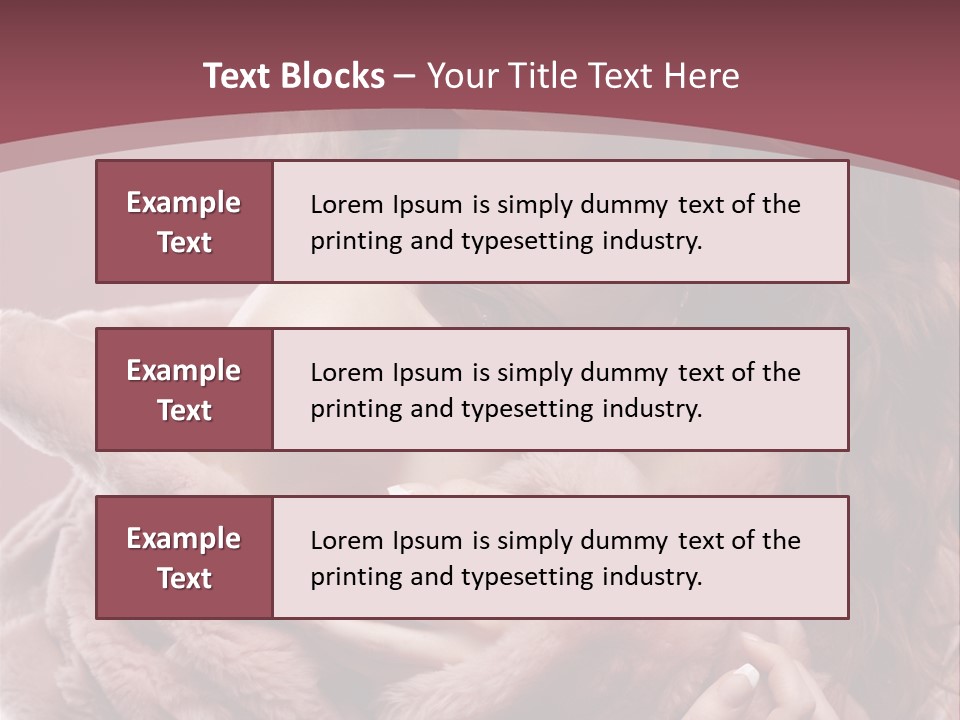 Pink Fur Coat PowerPoint Template