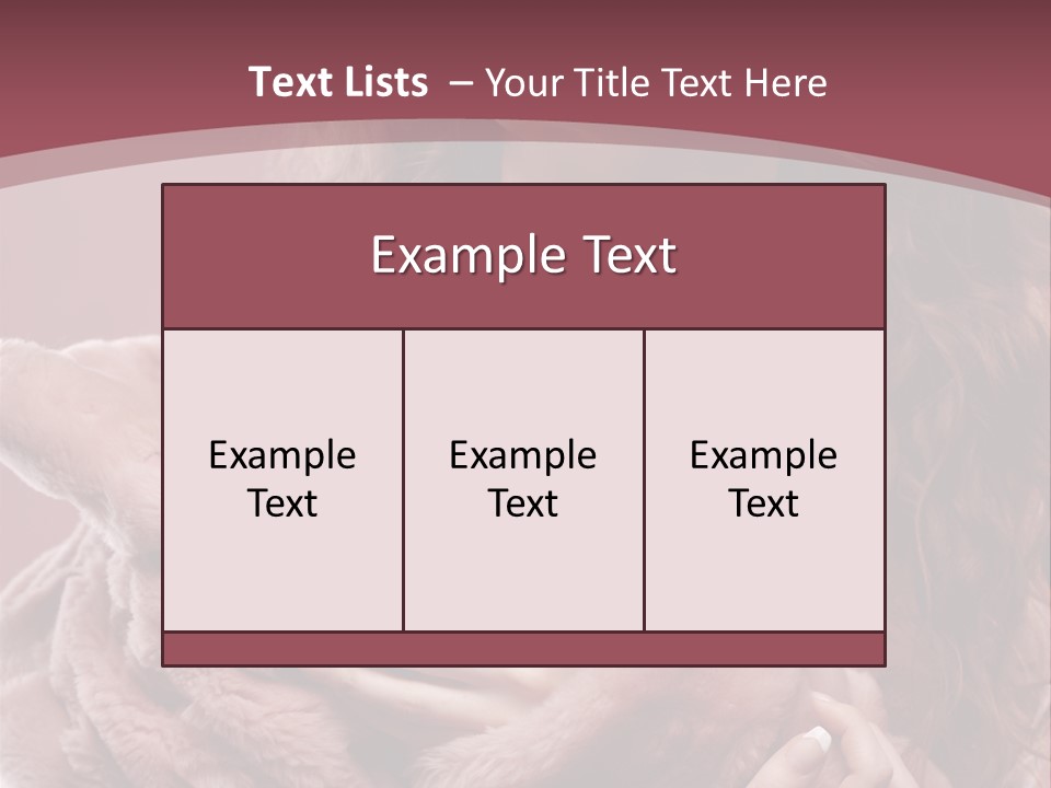 Pink Fur Coat PowerPoint Template