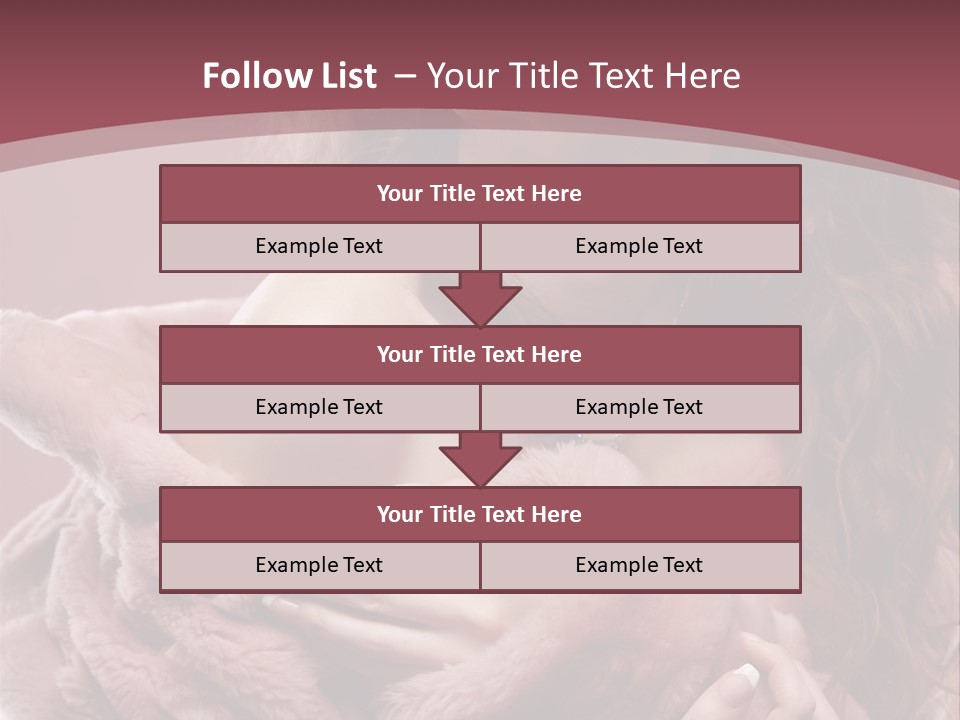 Pink Fur Coat PowerPoint Template