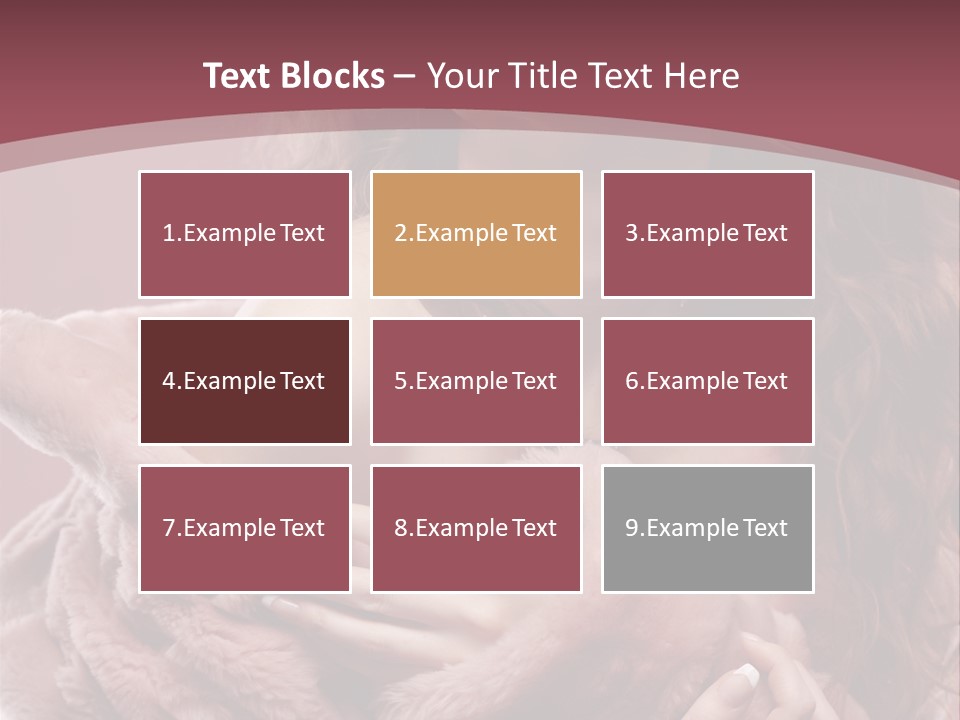 Pink Fur Coat PowerPoint Template