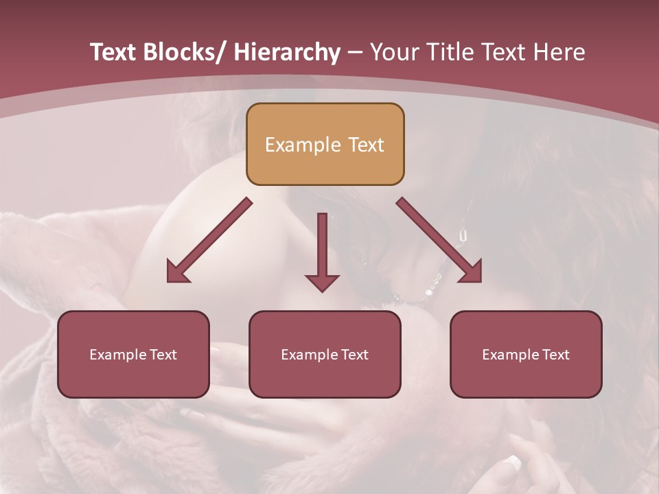 Pink Fur Coat PowerPoint Template