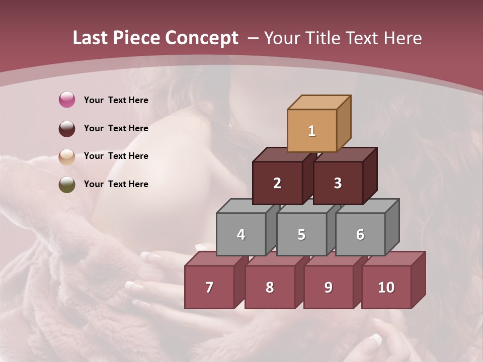 Pink Fur Coat PowerPoint Template