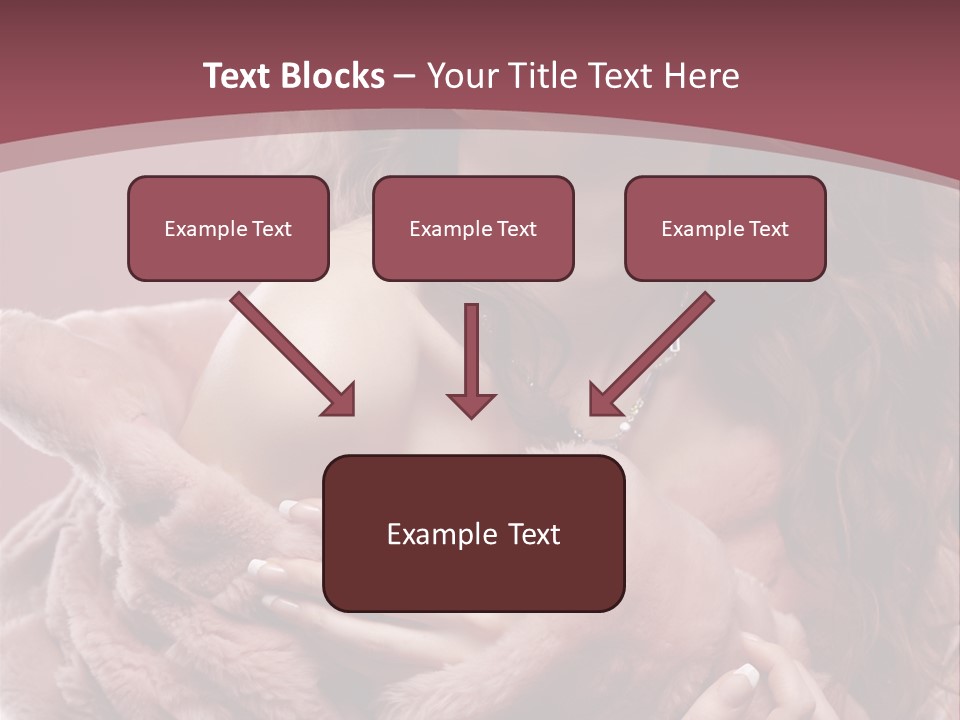 Pink Fur Coat PowerPoint Template