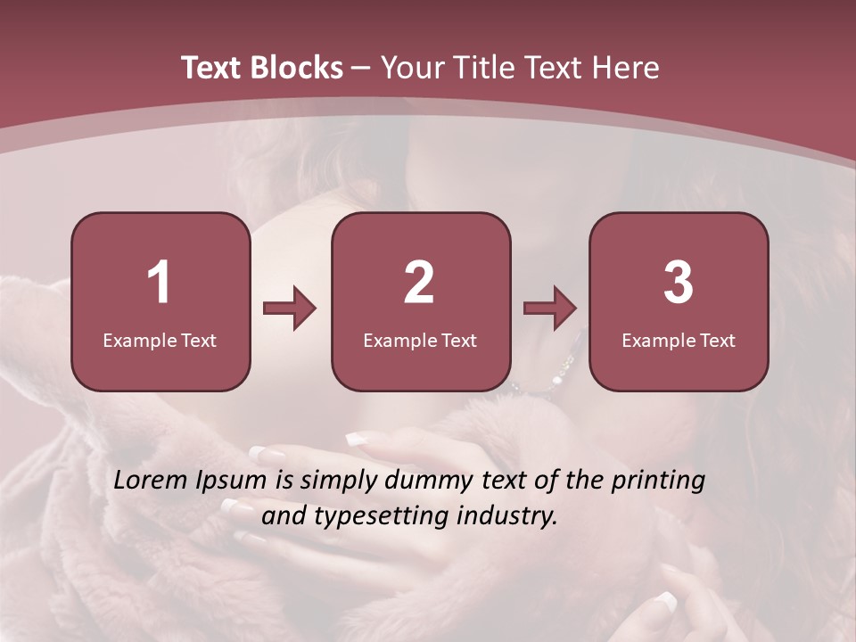 Pink Fur Coat PowerPoint Template