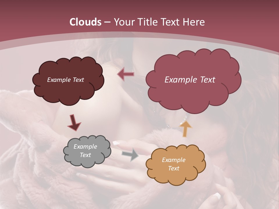 Pink Fur Coat PowerPoint Template