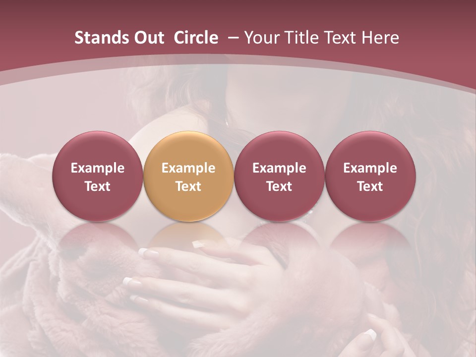 Pink Fur Coat PowerPoint Template