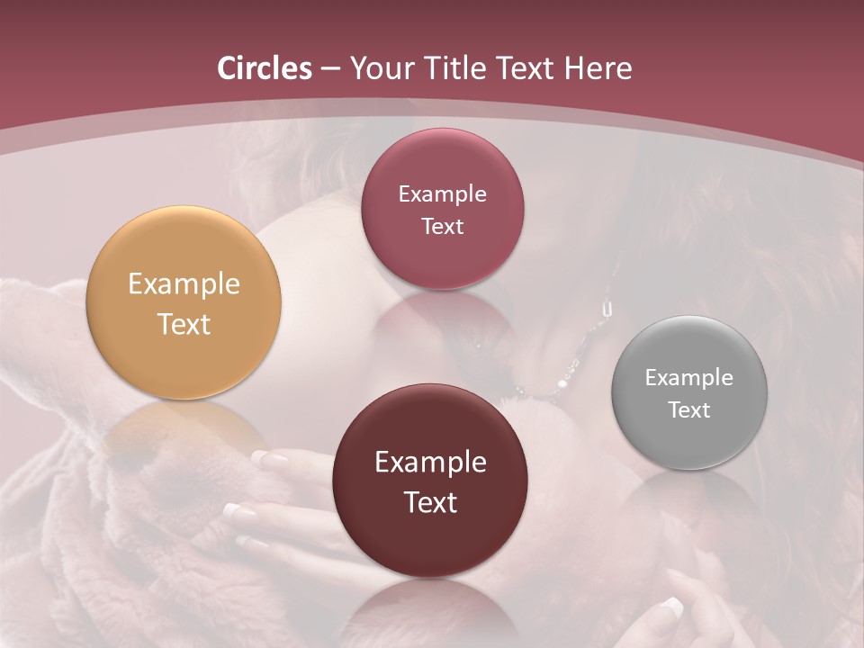 Pink Fur Coat PowerPoint Template