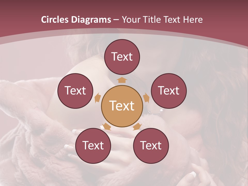 Pink Fur Coat PowerPoint Template