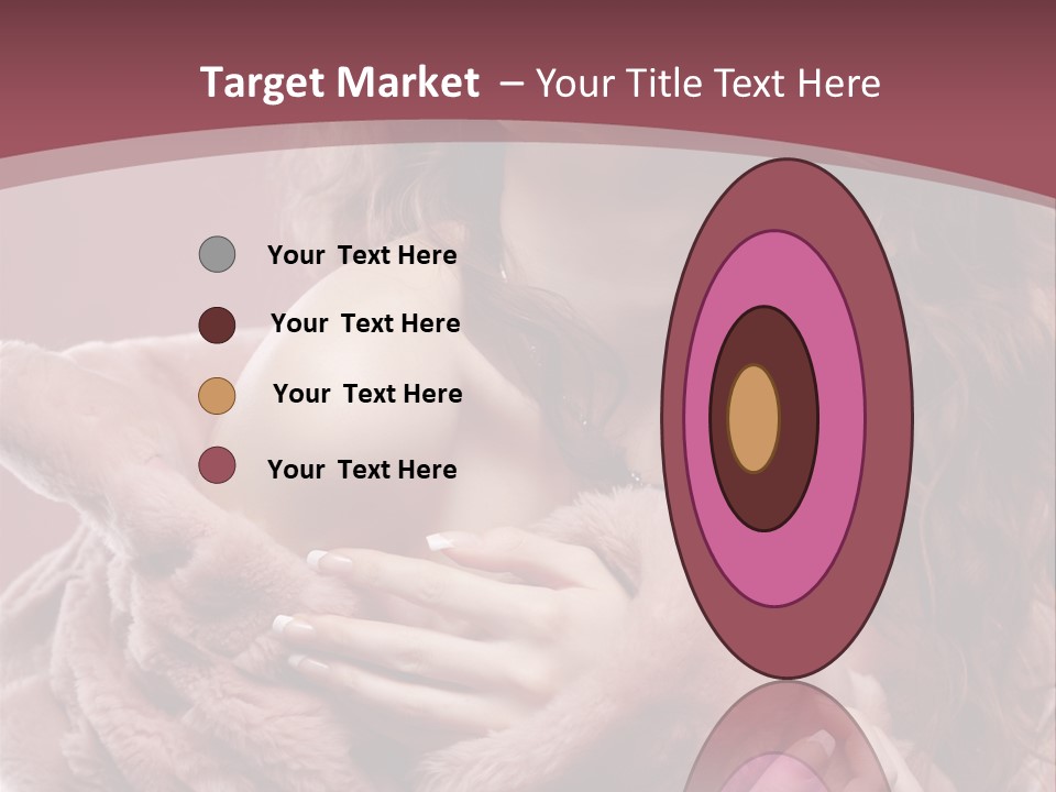 Pink Fur Coat PowerPoint Template