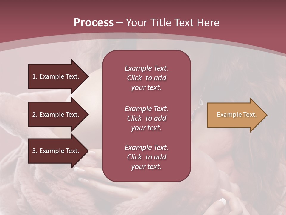 Pink Fur Coat PowerPoint Template