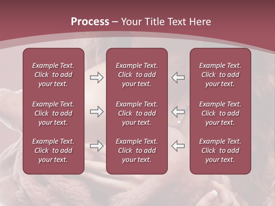 Pink Fur Coat PowerPoint Template